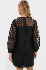 Organza Windowpane Janie Mini Dress