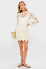 Ivory Knit Tamara Mini Dress