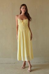 Roxana Smocked Midi Dress