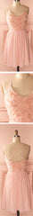 peach pink spaghetti strap freshman homecoming dress,BD0074