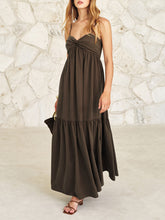 Twist Front Cami Maxi Dress