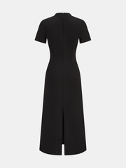 Floral Embroidered Cheongsam Maxi Dress