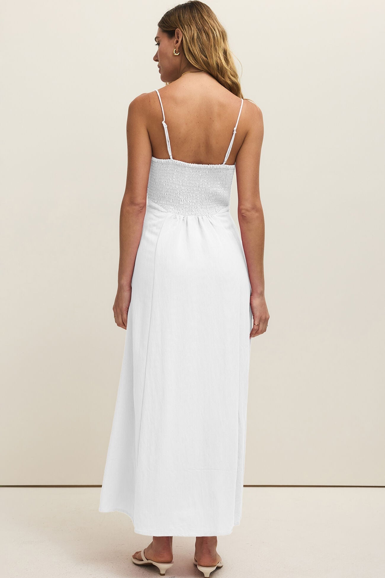 Z SUPPLY - GRANADA AIRY GAUZE MAXI DRESS WHITE