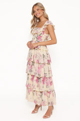 PETAL & PUP - BELLE MAXI DRESS YELLOW FLORAL