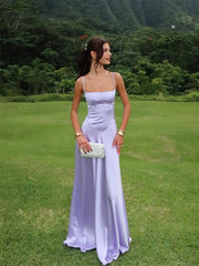 Elegant Light Purple Square A-line Prom Dress, Evening Dress, PD2823092