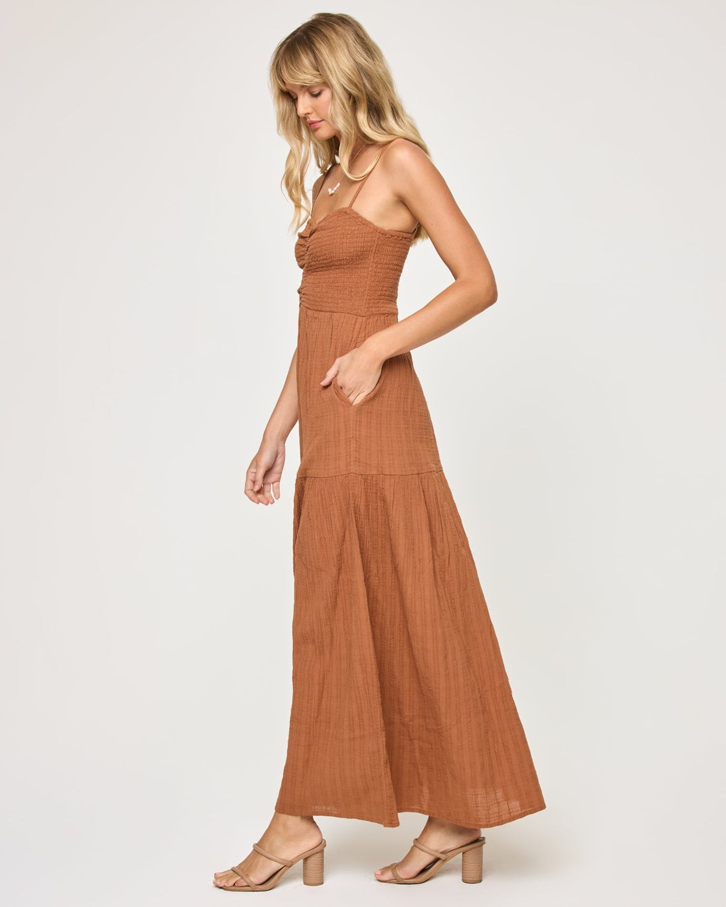 LSPACE - MALLORCA DRESS BROWN SUGAR