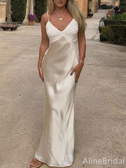 Elegant Light Champagne Mermaid Long Prom Dress,Evening Dress,PD382187