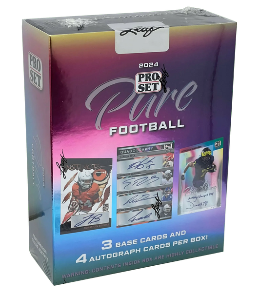 2024 Leaf Pro Set Pure Football Hobby Box