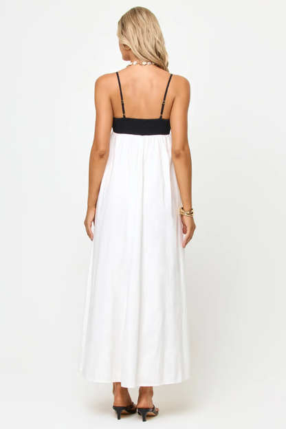 LSPACE - RAVEENA DRESS BLACK CREAM