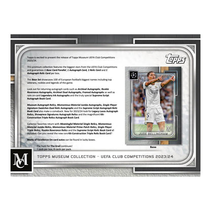 2023/24 Topps Museum Collection UEFA Champions League Soccer Hobby Box