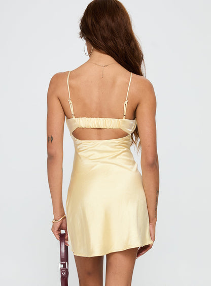 Lulubelle Mini Dress Lemon