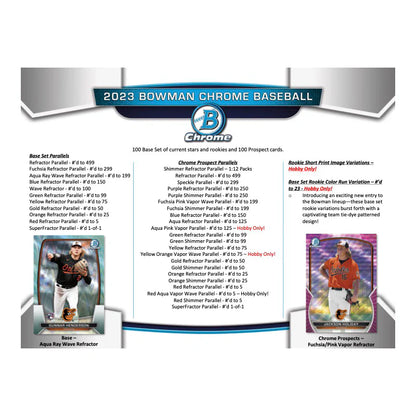 2023 Bowman Chrome Baseball Hobby Box