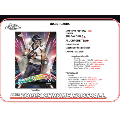 2024 Topps Chrome Football Hobby Box