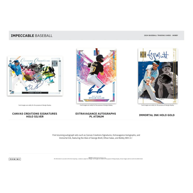 2024 Panini Impeccable Baseball Hobby 3 Box Case