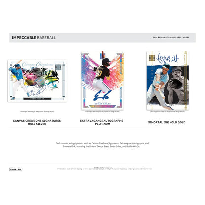 2024 Panini Impeccable Baseball Hobby 3 Box Case