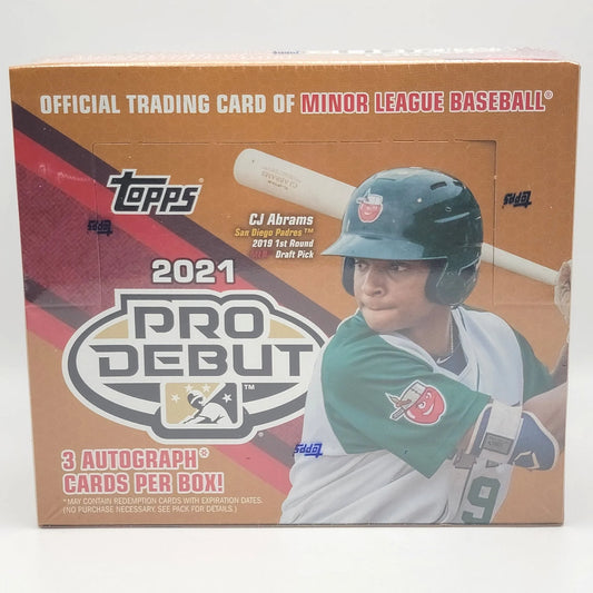 2021 Topps Pro Debut Jumbo Baseball Hobby Box