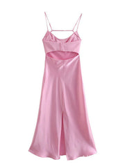 Sexy Pink Spaghetti Strap Mermaid Long Prom Dress, PD38025
