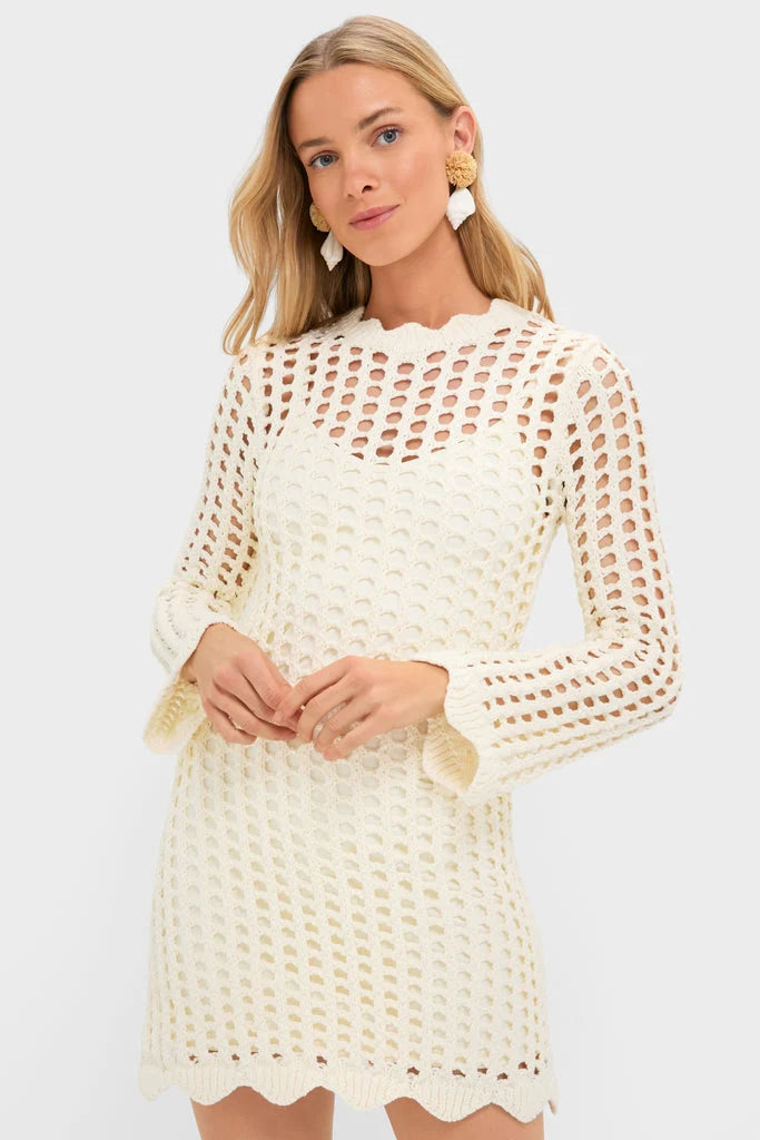 Ivory Knit Tamara Mini Dress