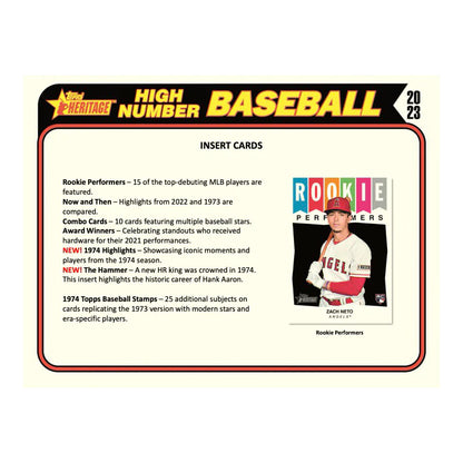 2023 Topps Heritage High Number Baseball Hobby Box