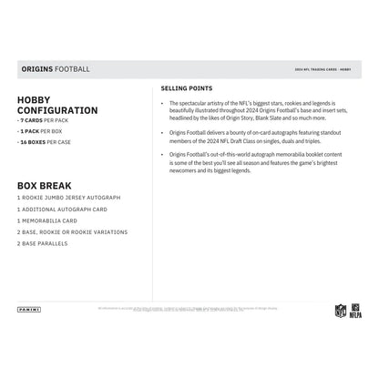 2024 Panini Origins Football Hobby Box