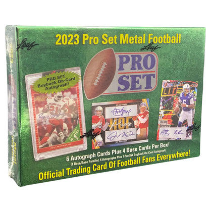 2023 Leaf Pro Set Metal Football Hobby Box