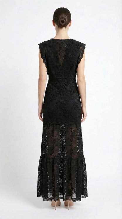NIGHTCAP - FLEUR CALETTO MAXI BLACK