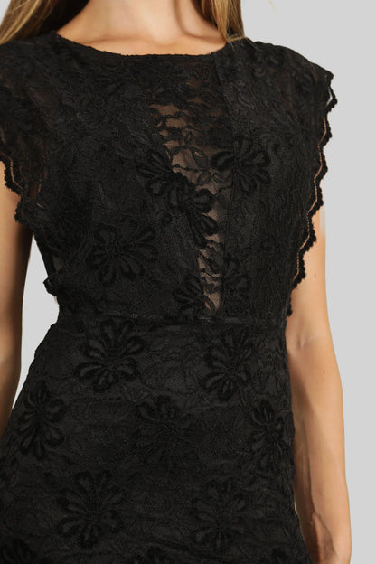 NIGHTCAP - FLEUR CALETTO MAXI BLACK