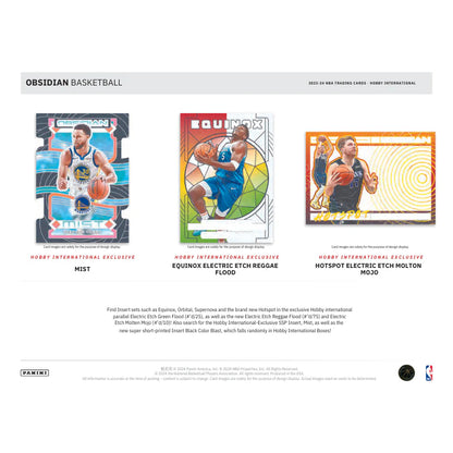 2023/24 Panini Obsidian Basketball International Hobby Box