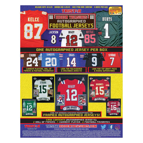 2023 Tristar HT Game Day Greats Autographed Football Jerseys Series 2 Hobby Box