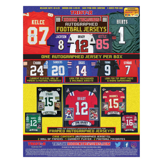 2023 Tristar HT Game Day Greats Autographed Football Jerseys Series 2 Hobby Box
