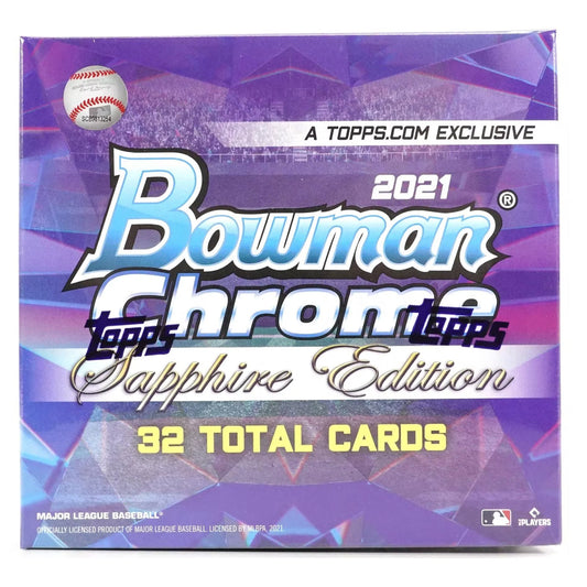 2021 Bowman Chrome Sapphire Baseball Hobby Box
