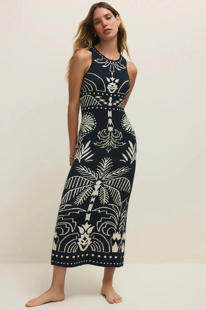 Z SUPPLY - ESPERANZA MIDI DRESS ECLIPSE