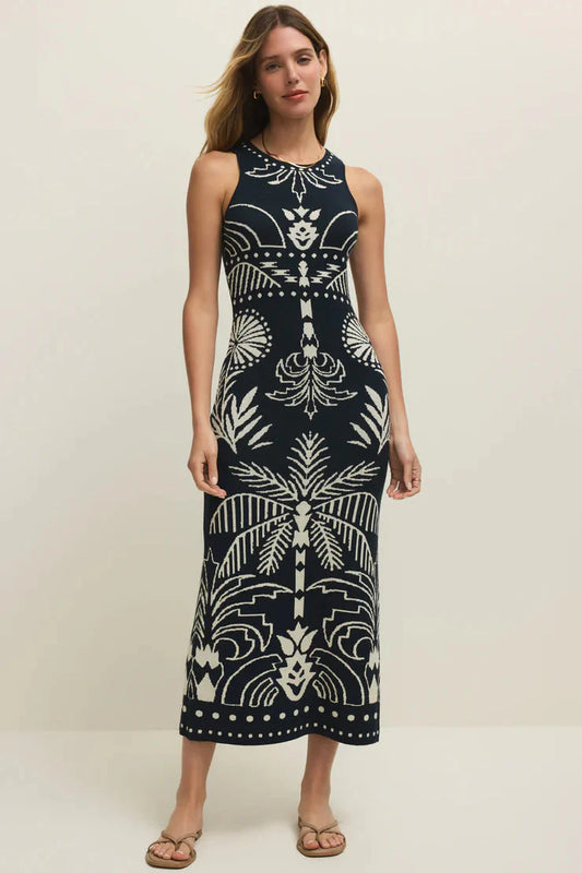 Z SUPPLY - ESPERANZA MIDI DRESS ECLIPSE