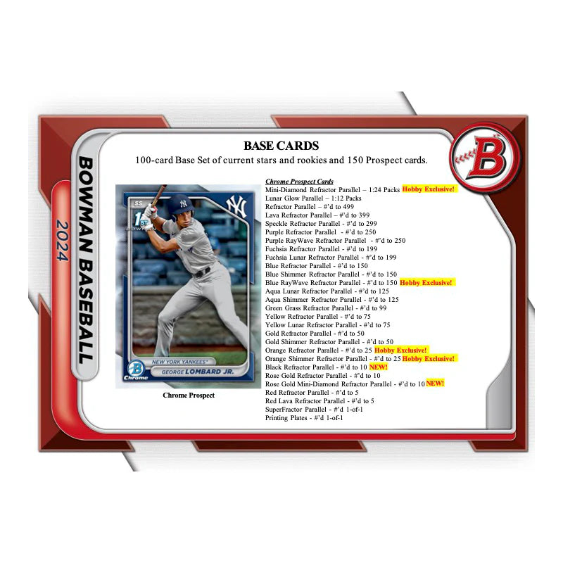 2024 Bowman Baseball Hobby Box