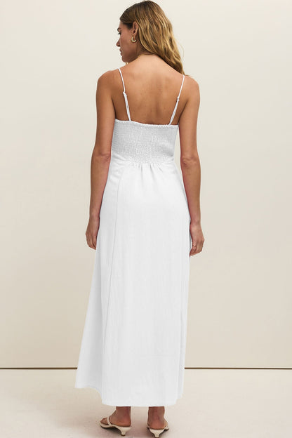 Z SUPPLY - GRANADA AIRY GAUZE MAXI DRESS WHITE