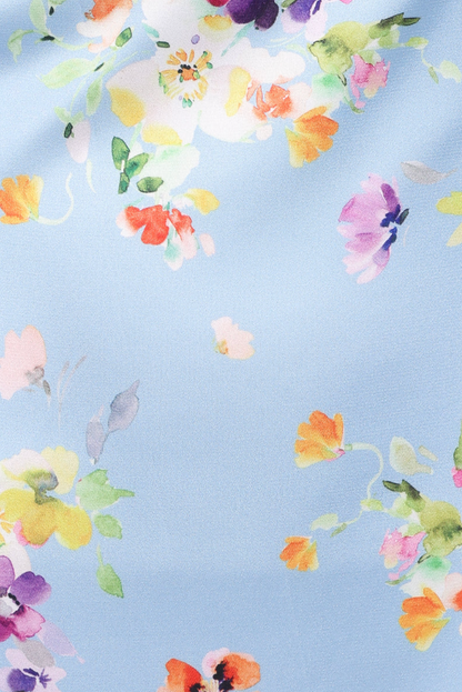 PETAL & PUP - MILA HALTER NECK FLORAL MAXI DRESS