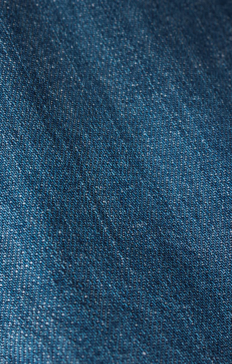 Z SUPPLY - ANGEL EYES DENIM MINI DRESS MEDIUM INDIGO