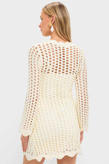 Ivory Knit Tamara Mini Dress