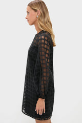 Organza Windowpane Janie Mini Dress