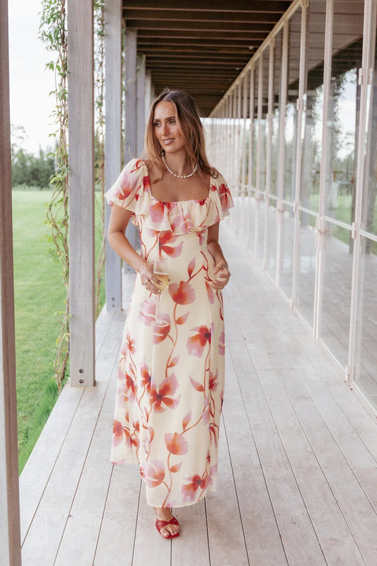 PETAL & PUP - KAMIE MAXI DRESS PINK FLORAL