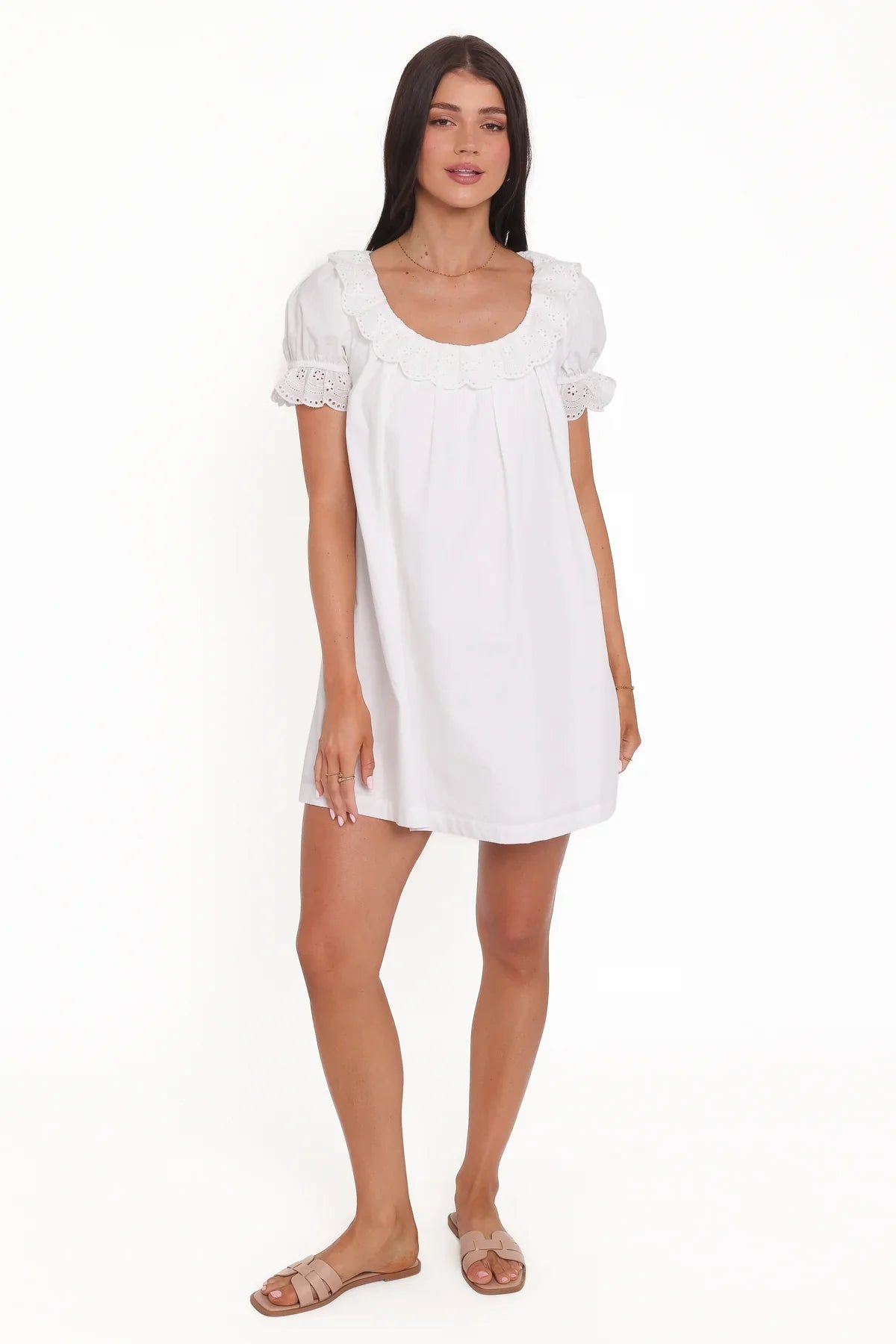 PETAL & PUP - MERLYN MINI DRESS WHITE
