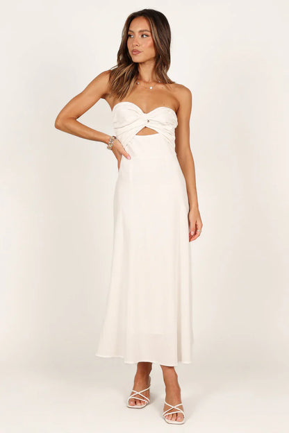PETAL & PUP - ROSETTA DRESS WHITE