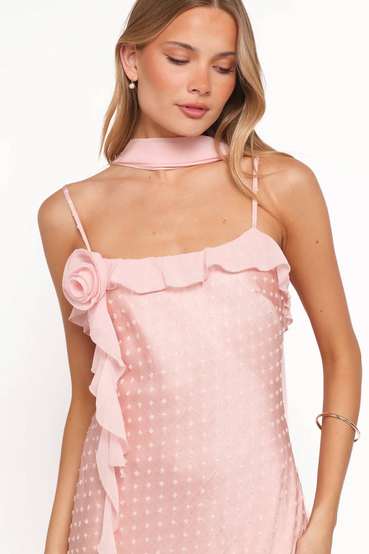 PETAL & PUP - SUKI MINI DRESS PEACH