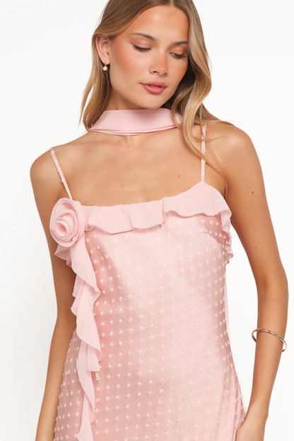 PETAL & PUP - SUKI MINI DRESS PEACH